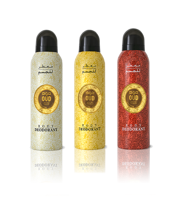 Oud Body Spray Deodorant 3 Scents 200ml Collection by Oudlux