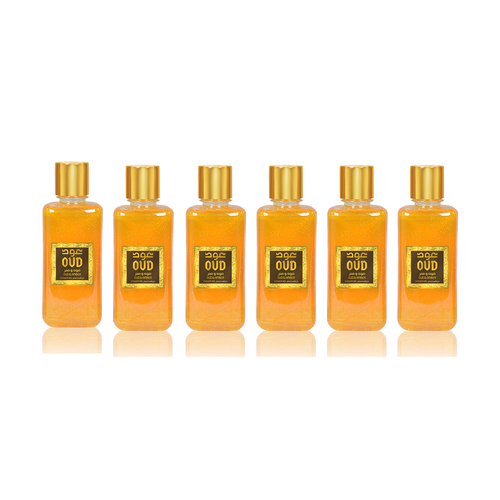 6-Pack Oud Shower Gel Amber 300ml by Oudlux