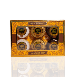 Oud Soap Bars 3 Scents Variety Pack 6-Mini 20g by Oudlux