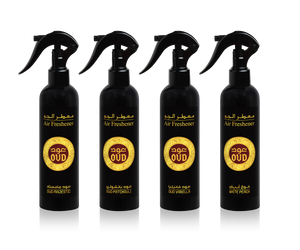 Oud Premium Air Fresheners 250ml Collection of 4 Scents by Oudlux
