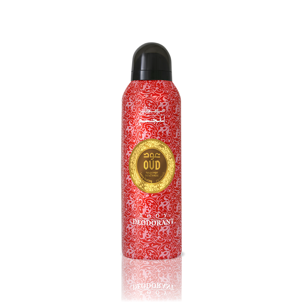 Oud Body Spray Deodorant Rose 200ml by Oudlux