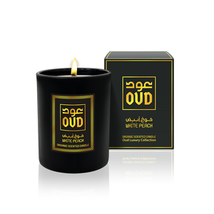OUD ORGANIC CANDLE WHITE PEACH 220ml by OUDLUX